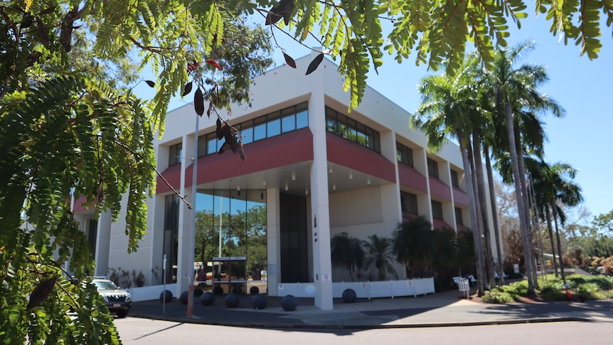 The exterior of the Darwin Local Court. 