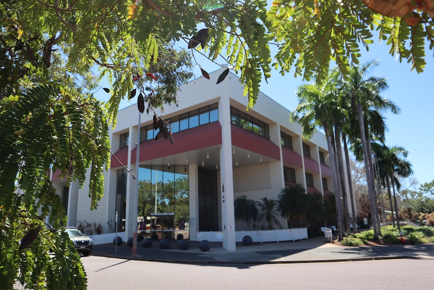 The exterior of the Darwin Local Court. 