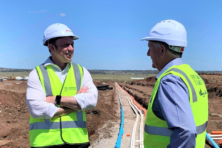 Two men in high vis