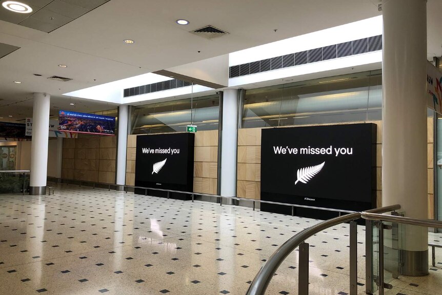 Inside an airport