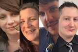Composite of photo (LtoR) Cindy Low, Kate Goodchild, Luke Dorsett and Roozi Araghi who died on a ride at Dreamworld in 2016