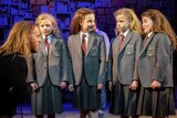 Composer and lyricist of Matilda the Musical Tim Minchin with the cast