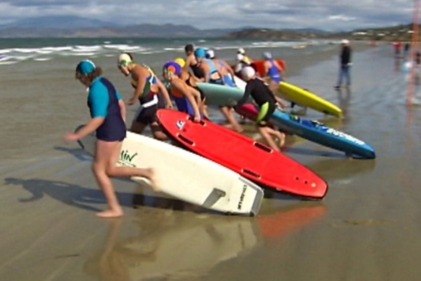 State junior surf lifesaving championships at Carlton Beach