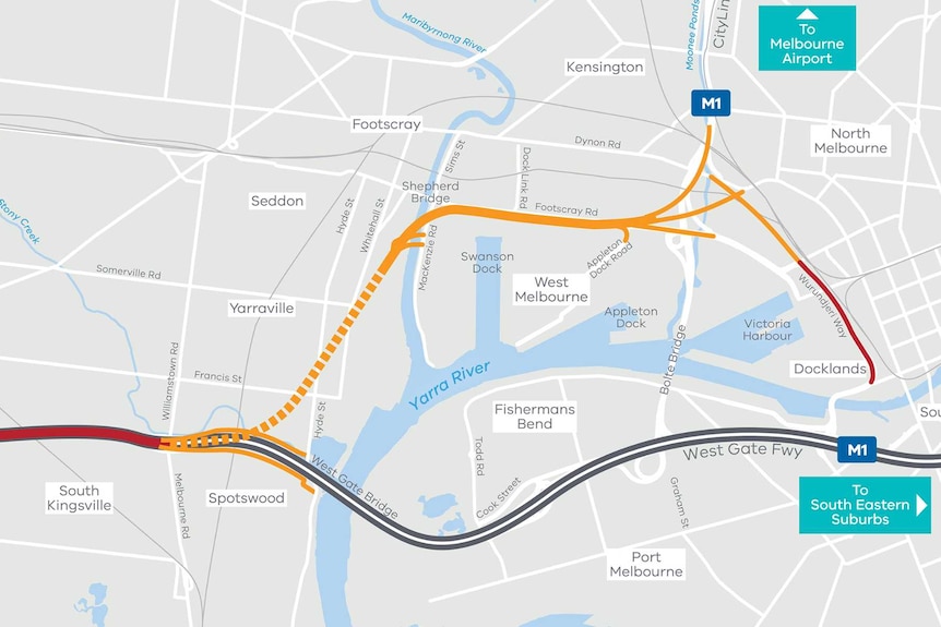 Western Distributor overview map