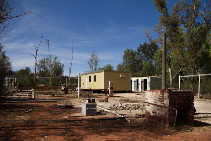 Almost nothing remains of the old Banjawarn homestead.