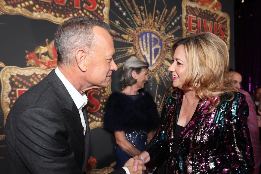 Premier Palaszczuk meets Hollywood actor Tom Hanks.