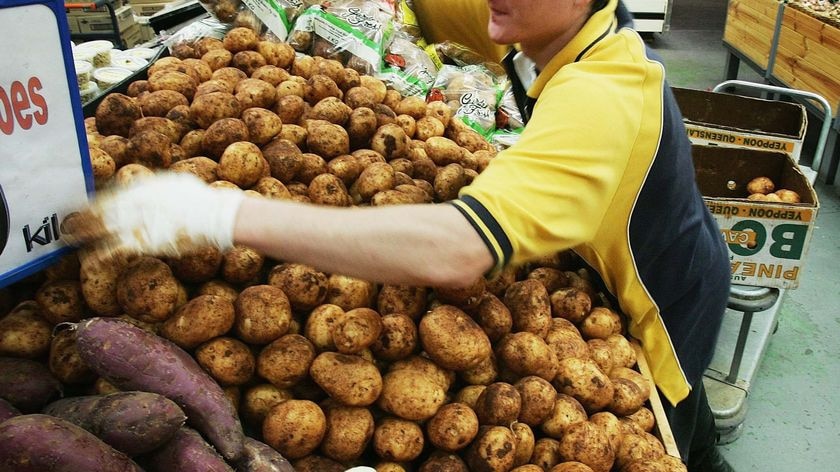 Supermarket potatoes