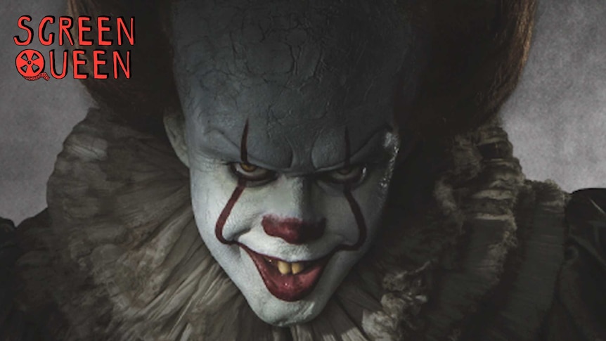 A photo of the clown from the movie IT.