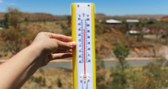 Thermometer in the outback