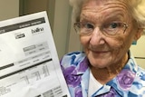 Pensioner Verlene Johnston with the $10,000 excess water bill