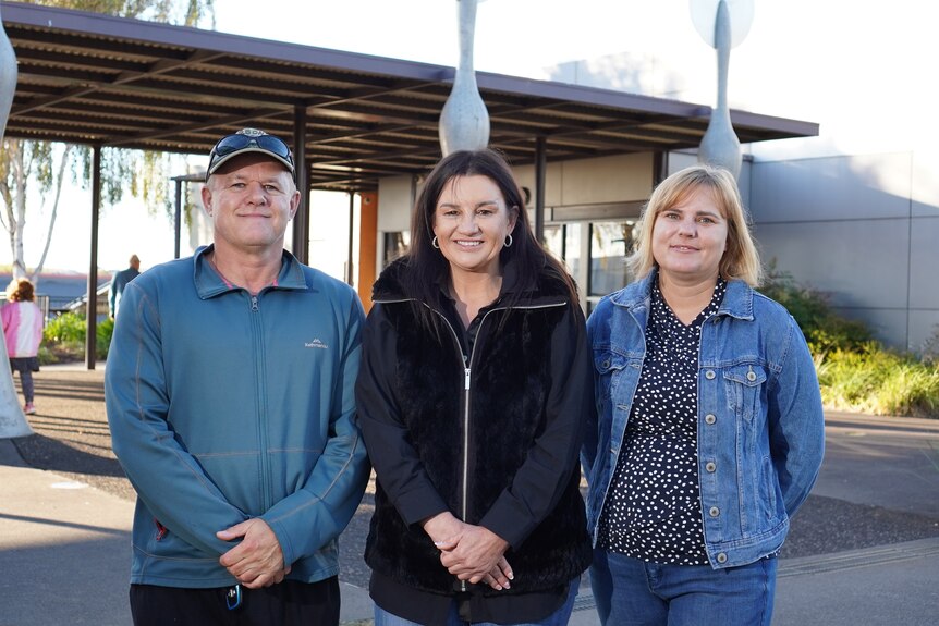 Jacqui Lambie with party candidates Craig Cutts, Miriam Beswick