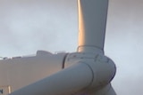 a large white wind turbine