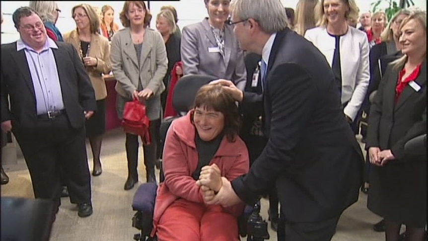 Prime Minister Kevin Rudd launches NDIS