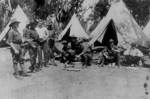 Part of C Section 3rd Field Ambulance at Blackboy Hill