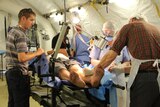 Australian medics perform surgery in Tacloban