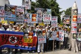 Anti-nuclear South Korean protesters