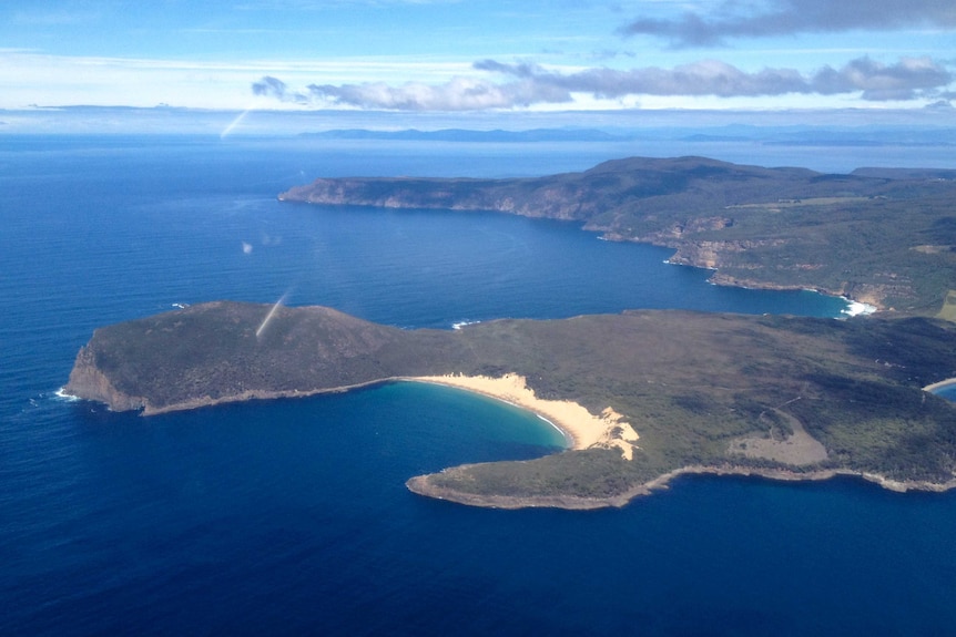 Aerial of cape Raoul