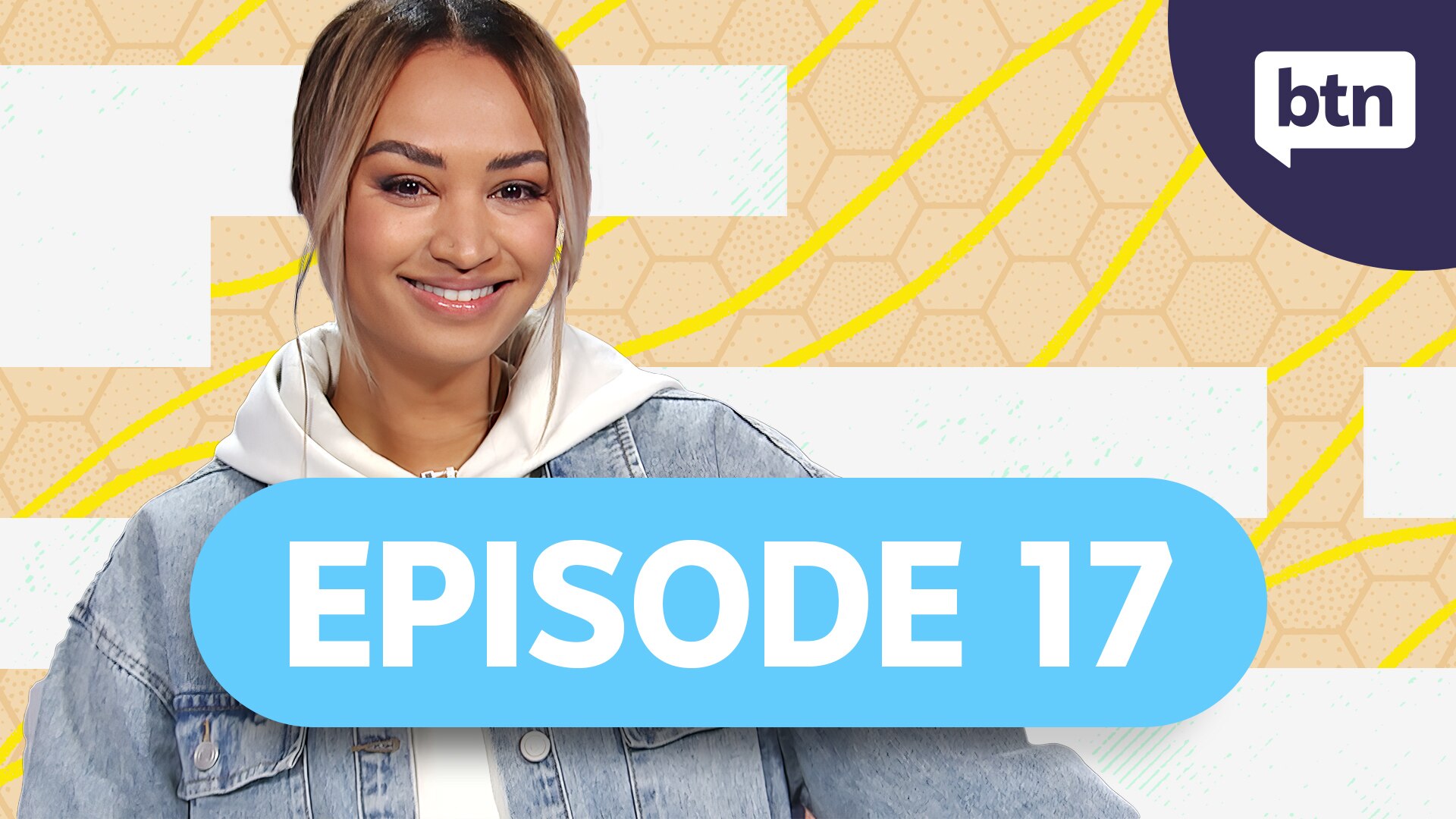 Amelia smiles to camera. Episode 17.