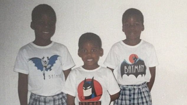 Pogba as a child with his two brothers