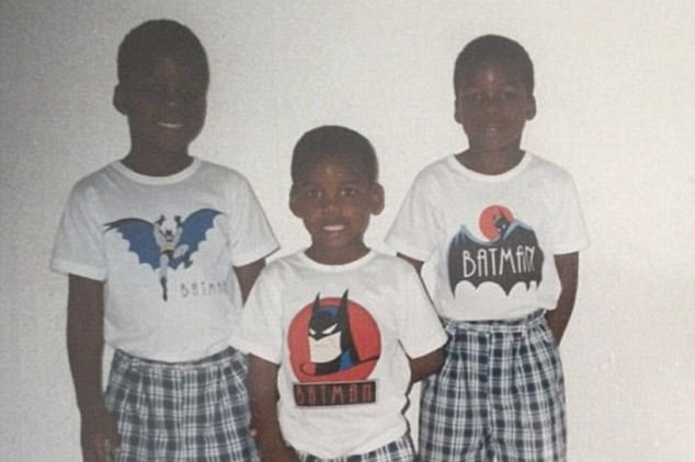 Pogba as a child with his two brothers