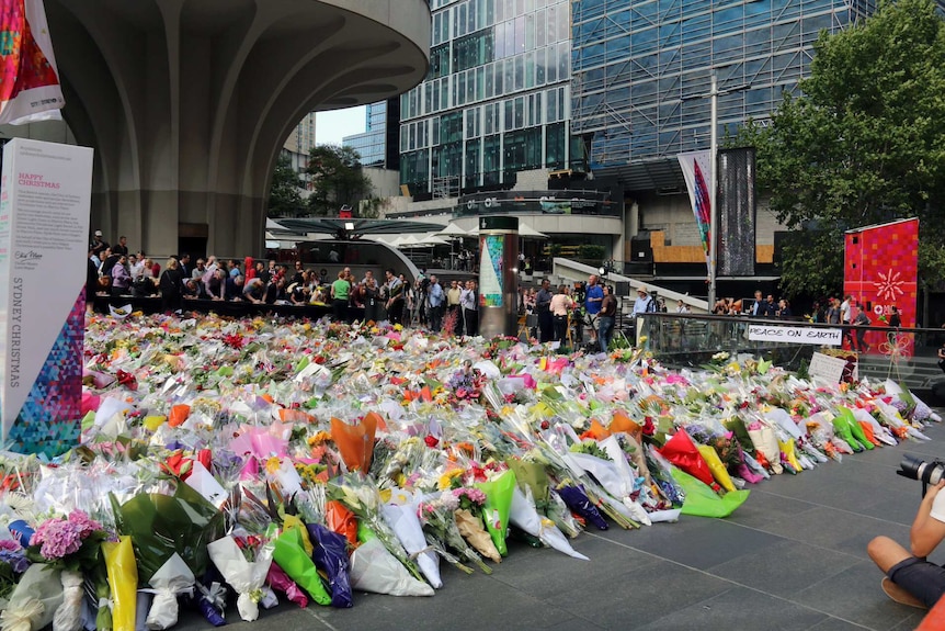 Floral tribute to hostages killed