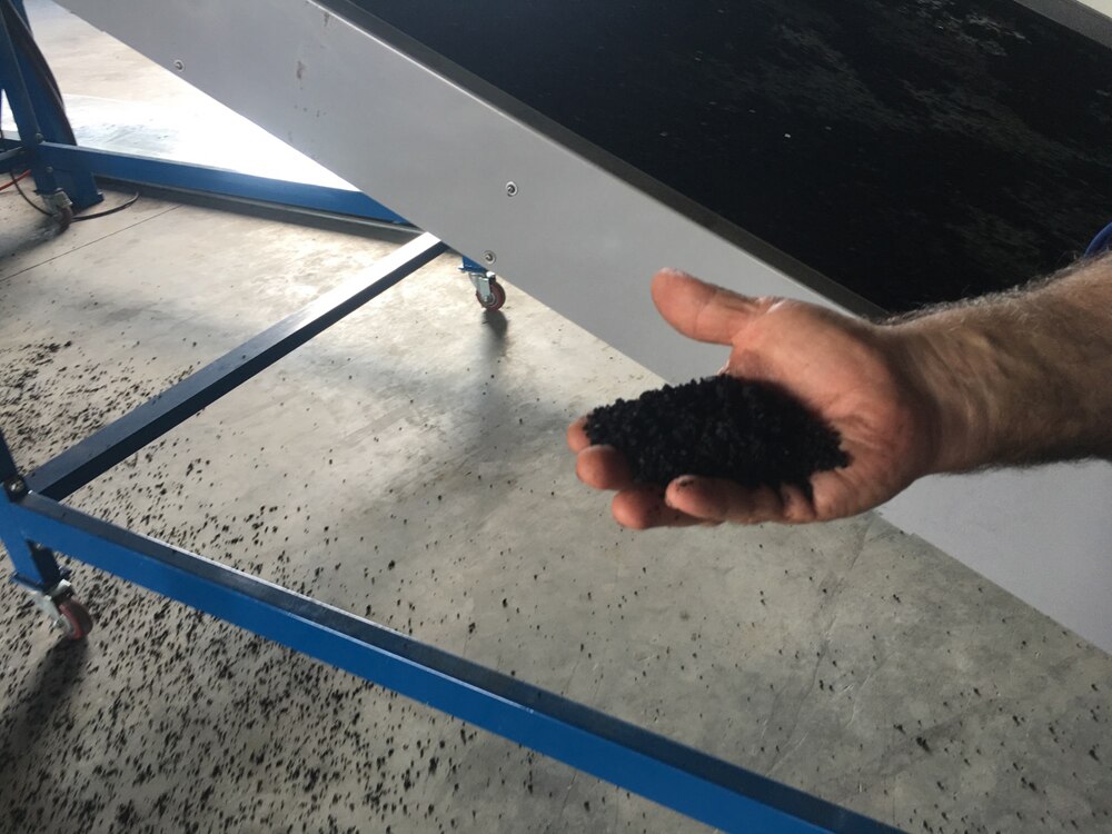 The cane farmer who plans to use his recycled tyres in the Commonwealth