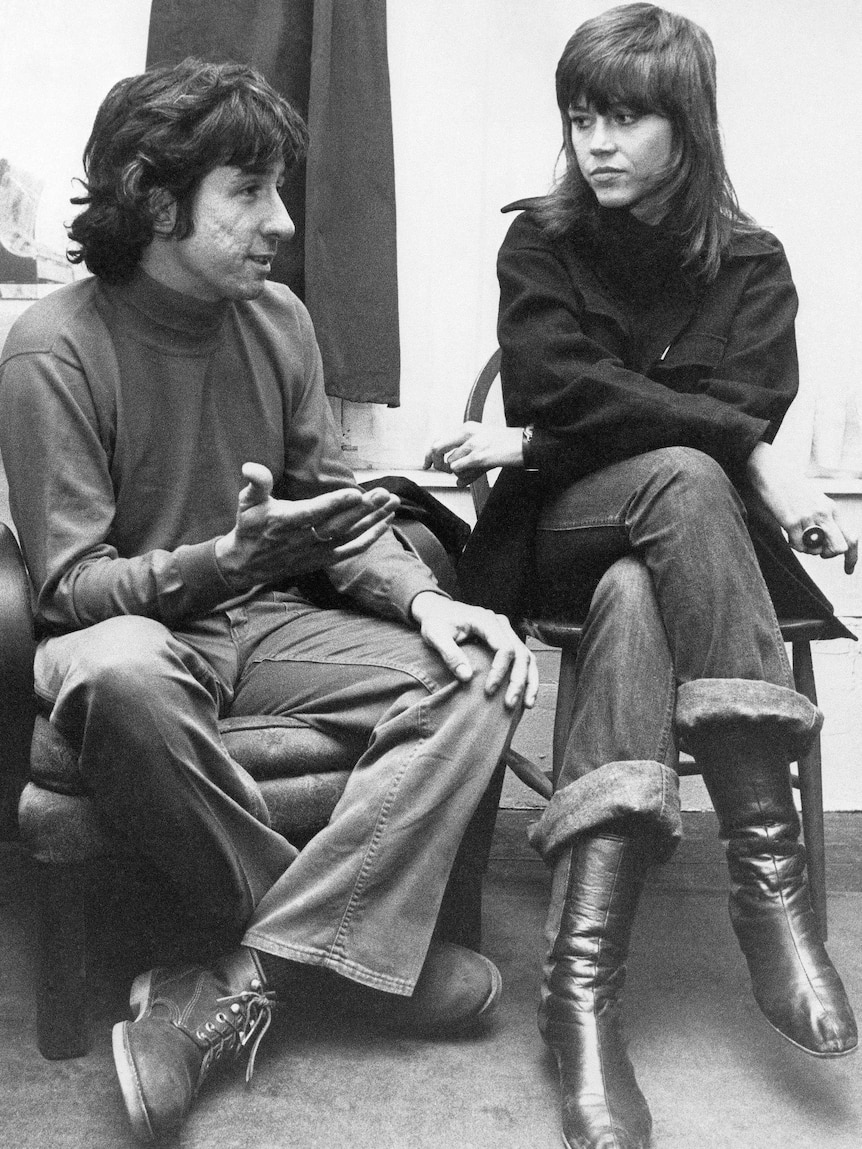 Activist and politician Tom Hayden and actress Jane Fonda