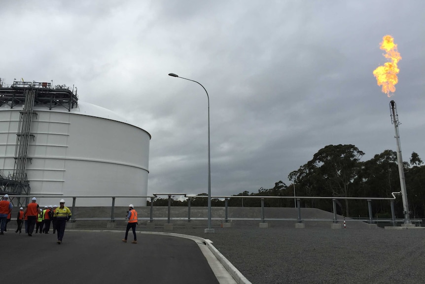 AGL's Newcastle gas storage plant