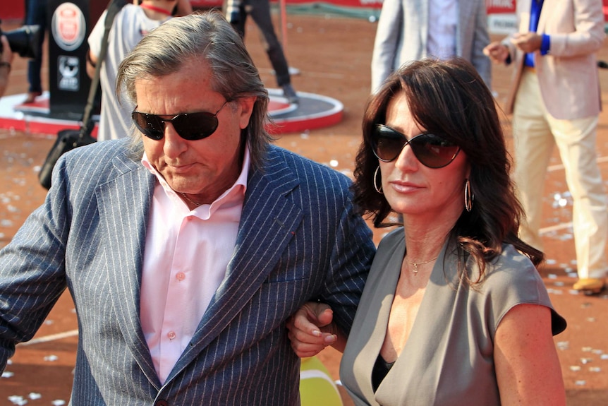 Ilie Nastase and Nadia Comaneci