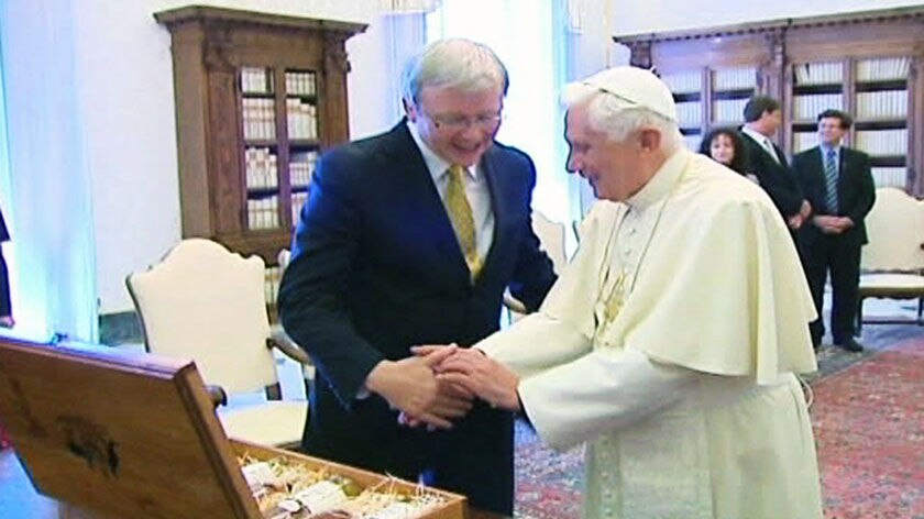 Rudd meets the Pope - ABC News