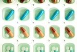 Pill organiser with a range of drugs