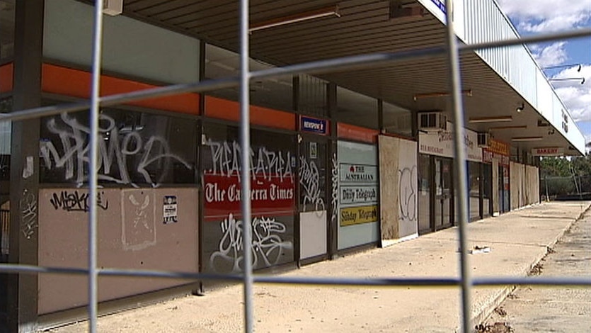 The Giralang shops have been vacant since 2004.