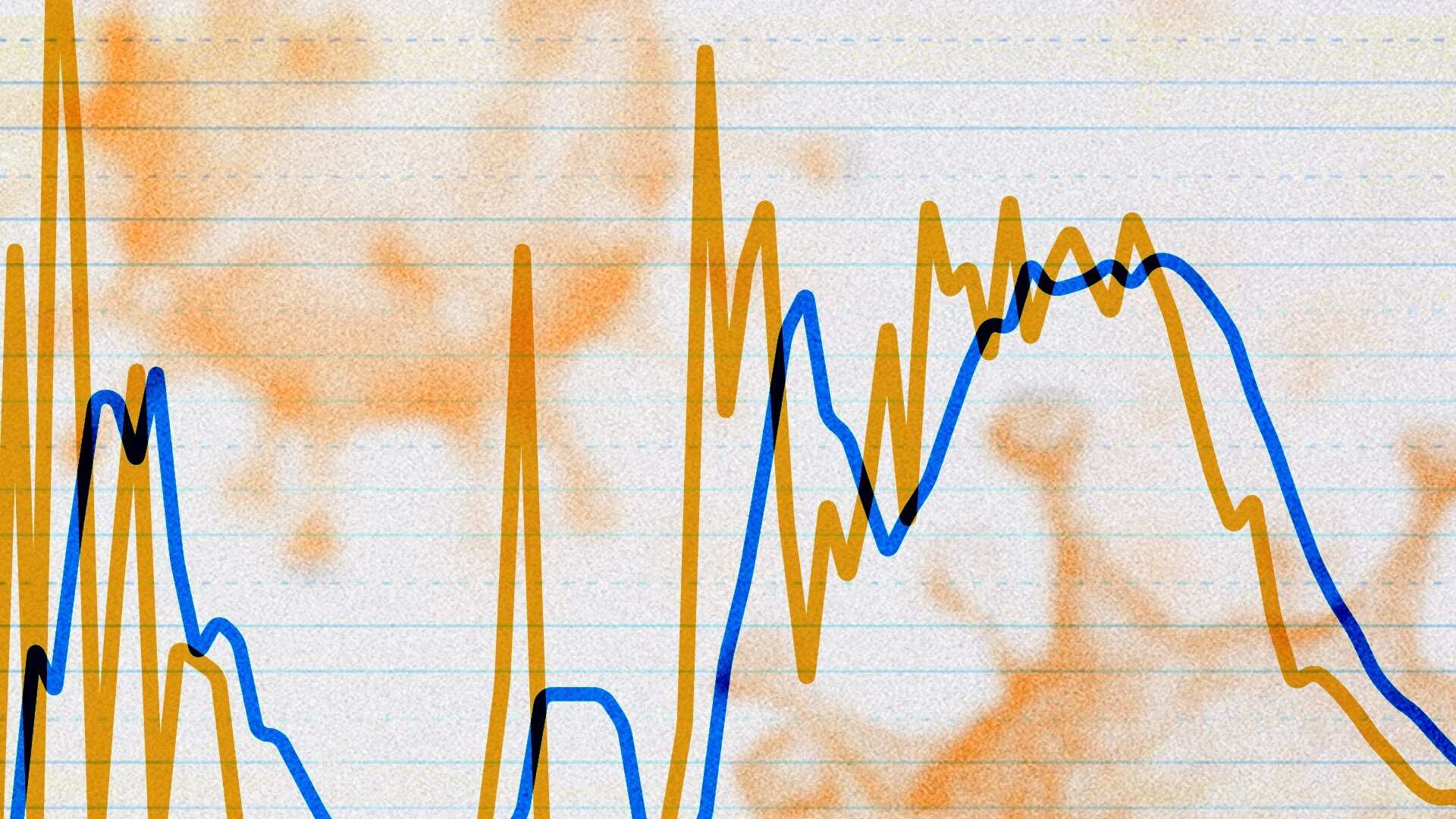 Chart showing growth in new coronavirus cases