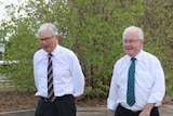 Royal commission chair Peter McClellan (left) and commissioner Robert Fitzgerald