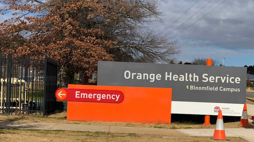 Orange Hospital sign