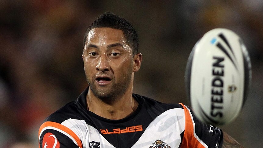 Master class ... Benji Marshall orchestrated the Tigers' comeback. (file photo)