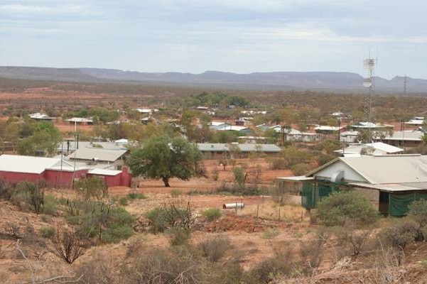 Housing in the small township of Ltyentye Apurte, also known as Santa Teresa community, NT.
