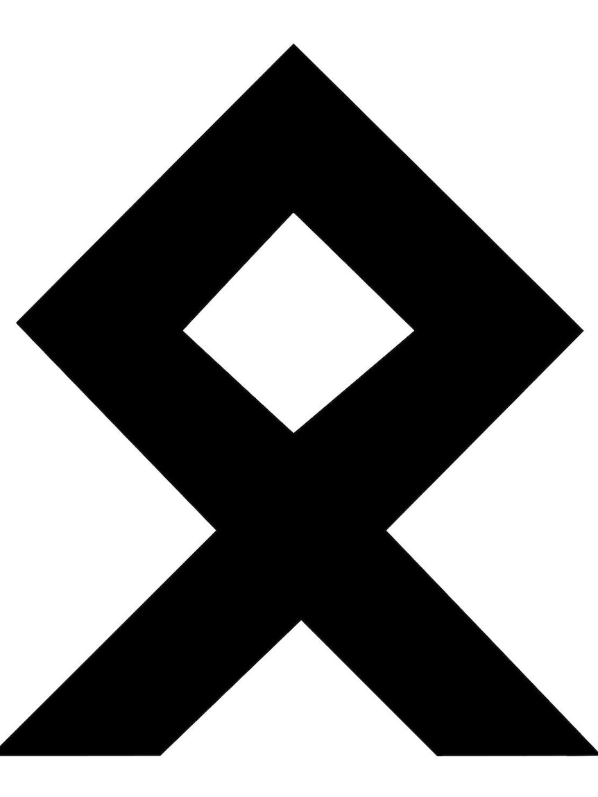 An illustration of Othala: an Old Scandinavian runic symbol