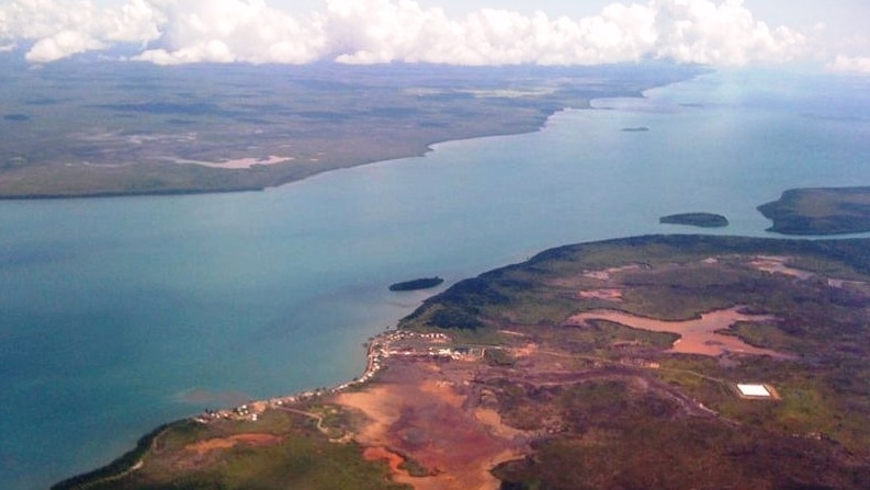Saibai Island in the Torres Strait, looking north to the PNG mainland