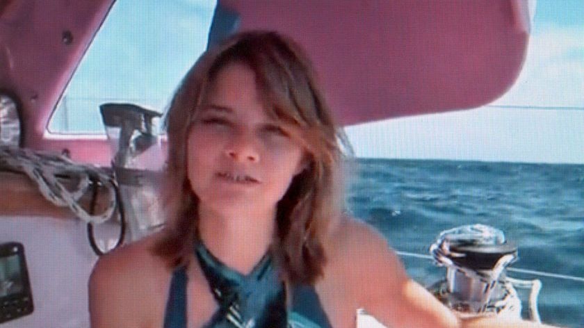 Teenage solo sailor Jessica Watson speaks on her video blog the day she crossed the equator