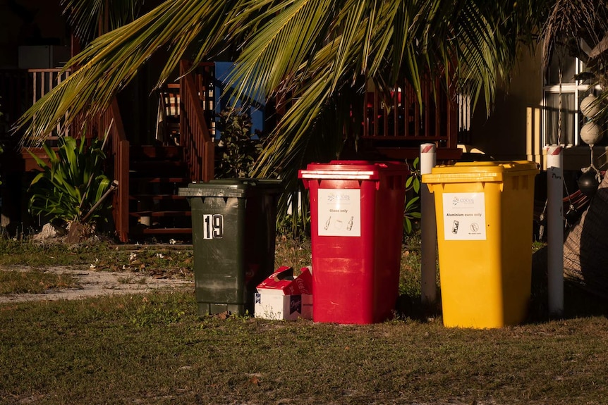 Cocos Islands household recycle bins, West Island