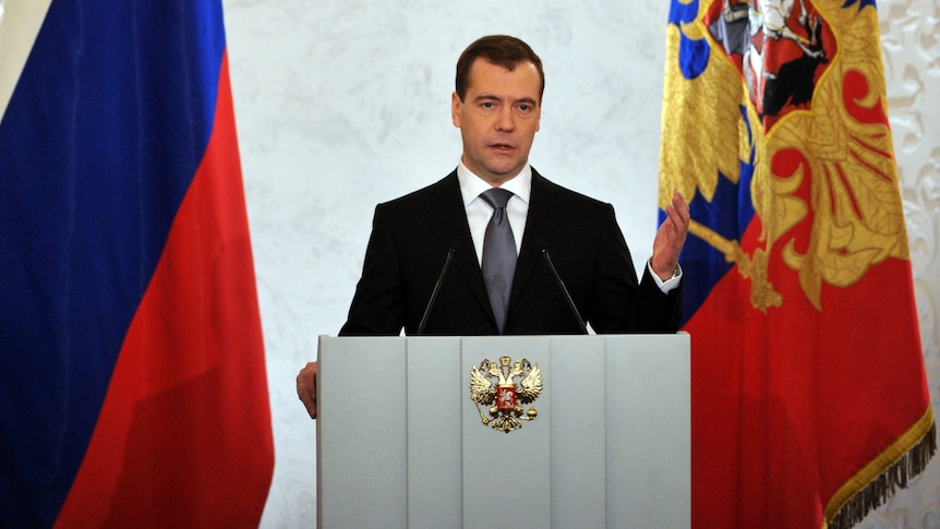 Medvedev makes final speech