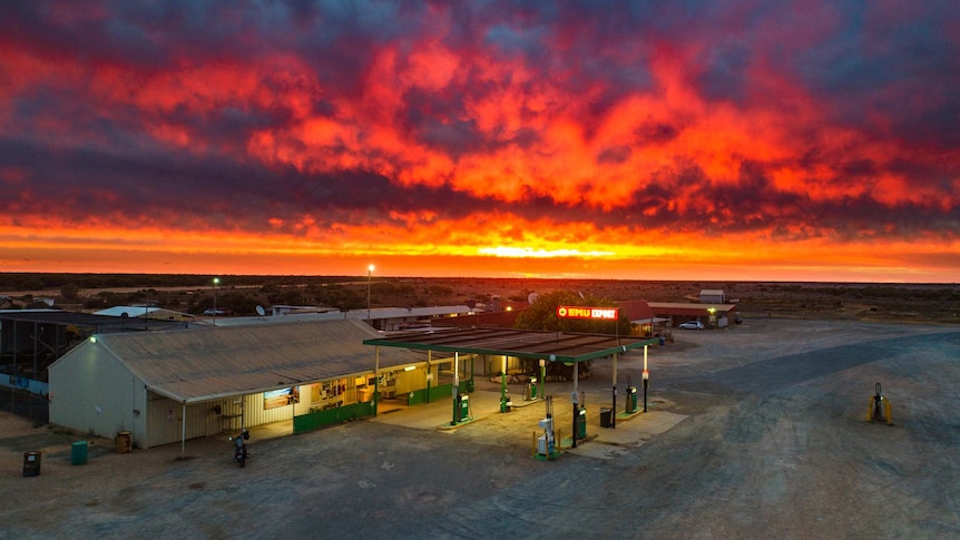 Outback roadhouse and fuel stop