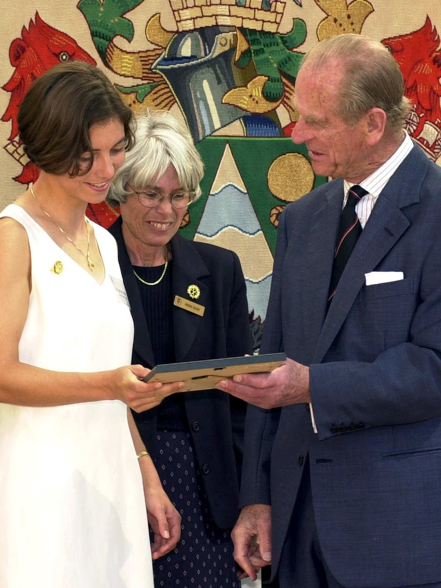 Prince Philip presents the Duke of Edinburgh's Award