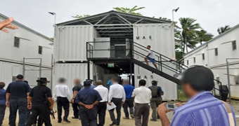 Media tour Manus Island centre