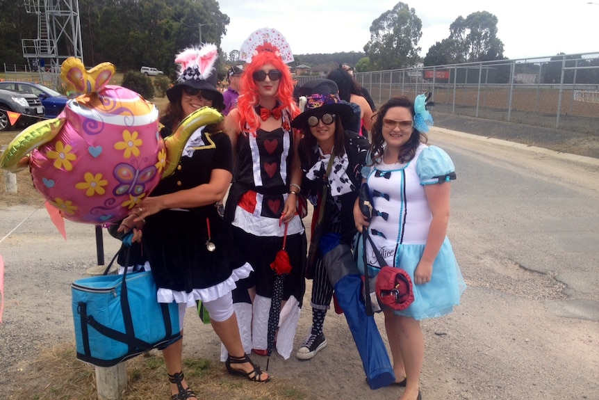 Race goers dress up for the Devonport Cup