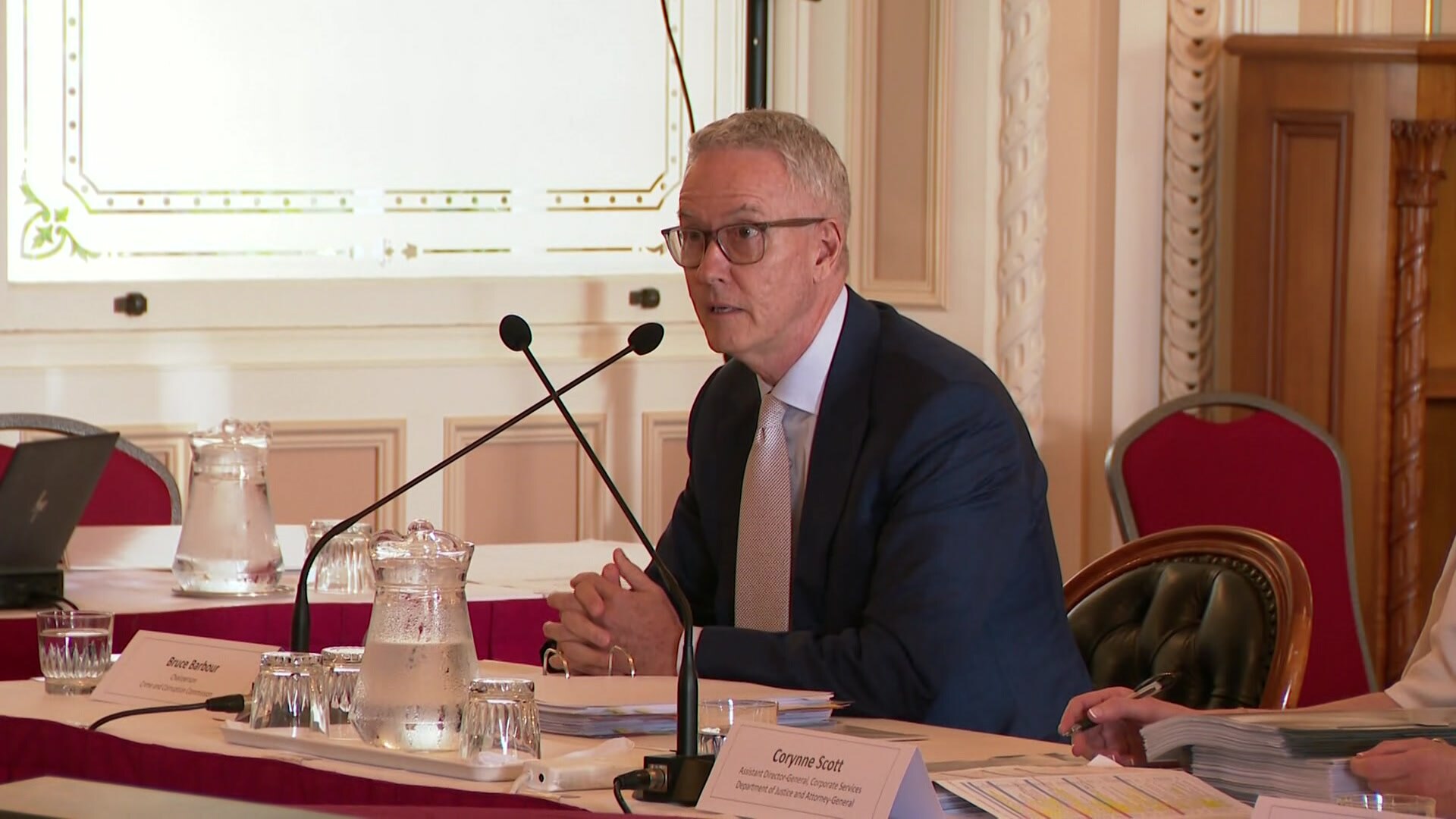 Qld CCC chair Bruce Barbour at budget estimates