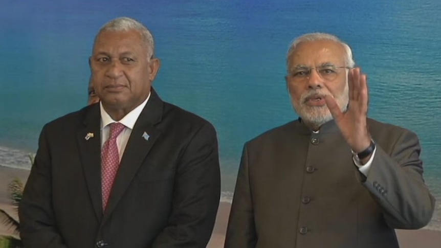 Indian PM Narendra Modi gets rock star welcome in Fiji