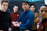 Cast of one of the recent Star Trek films.