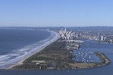 Aerial of The Spit on Queensland's Gold Coast in June 2016
